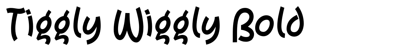 Tiggly Wiggly Bold